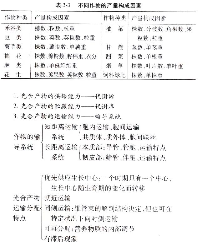 2024年10月陕西自考02676《作物栽培生理》章节串讲：作物光合作用与产量形成（第三章）(图5)