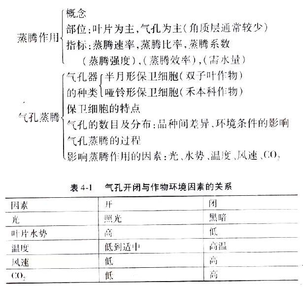 2024年10月陕西自考02676《作物栽培生理》章节串讲：作物的水分生理与合理排灌（第四章）(图2)