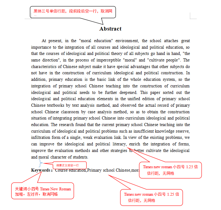 陕西学前师范学院高等学历继续教育本科生文科、艺术类论文模板(图4)