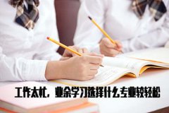 工作太忙，业余学习选择什么专业较轻松